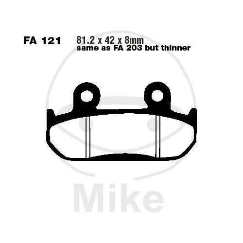 EBC Brake pad set Sinter HH FA121HH