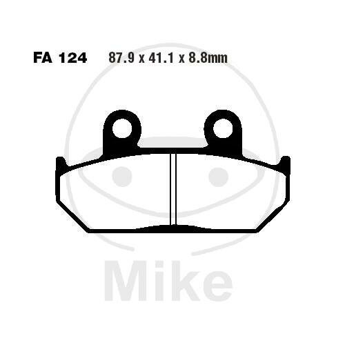 EBC Brake pad set Sinter HH FA124HH