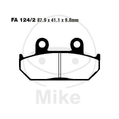 EBC Brake pad set Sinter HH FA124/2HH
