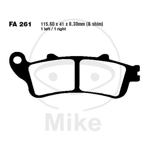EBC Brake pad set Sinter HH FA261HH
