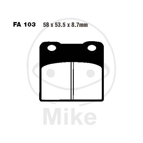 EBC Brake pad set Sinter HH FA103HH