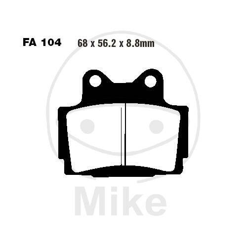 EBC Brake pad set Sinter HH FA104HH
