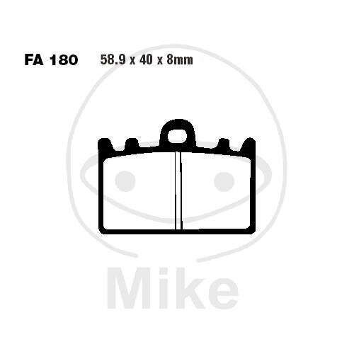 EBC Brake pad set Sinter HH FA180HH