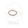 Manifold gasket 31.4x39.1x3mm ATH for Kawasaki 125 200 250 300 400 500 550 600 750 1300