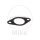Manifold gasket 38.25x49.3x1.6mm ATH for Yamaha YZ 125 # 1986-1988
