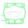 Cylinder base gasket for Yamaha YZ 250 2T # 1982-1985