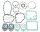 Gasket set complete ATH for Cagiva T4 500 # 1988-1990