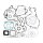 Complete set of seals for Sherco SE 250 300 # 2014-2019