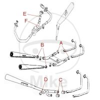 Sigillo di connessione C per KTM Duke 125 200 RC 125 200...