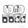 Set di guarnizioni per cilindri ATH per Honda VT 125 1999-2008 # XL-V 125 # 2001-2010
