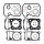 Kit de joints de cylindre ATH pour Honda NTV 650 Revere XRV 650 Africa Twin # 1988-1990
