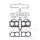 Kit de joints de cylindre ATH pour Yamaha XJ 650 Turbo # 1982-1984
