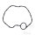 Valve cover gasket original for Honda CG 125