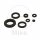 Engine gasket set for Honda CB 650 Custom # 1979-1983