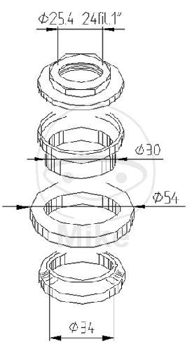 Roulements de direction pour Honda NES 150 PES 125 SES 125 SH 125 150