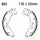 Brake shoes without spring for Vespa Cosa 125 200 FL 88-97