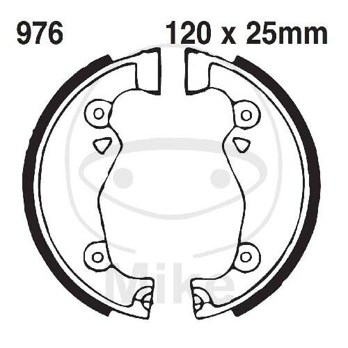 Brake shoes with spring for Zündapp CS Hai CX 25 50 79-84