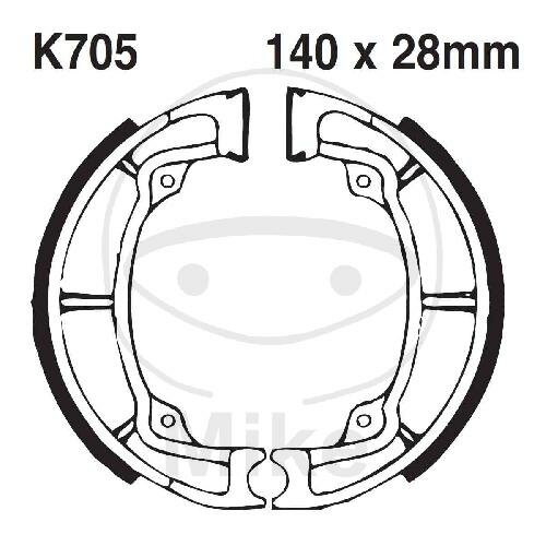 Mâchoires de frein avec ressort pour Kawasaki KLF KDX KX 220 250 420 Bayou 78-10