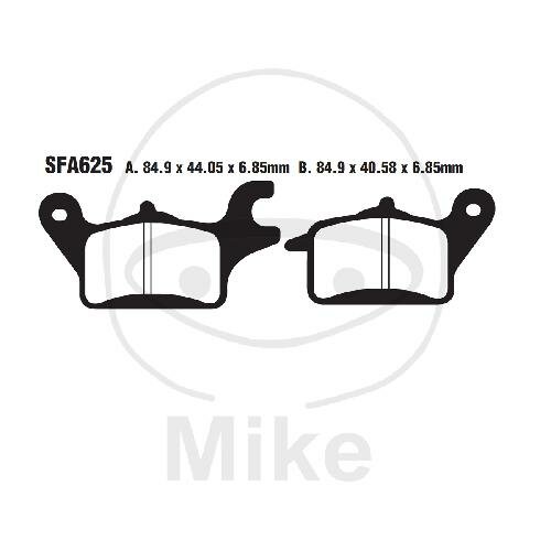 EBC Scooter brake pad set organic SFA625