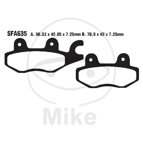 EBC Scooter brake pad set organic SFA635