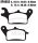 Brake pad for Suzuki UK 110 Yamaha MW 125