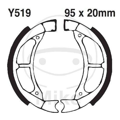 Bremsbacken mit Feder für Yamaha CA CY EC-03 YJ 50 Vino Jog Salient 83-17