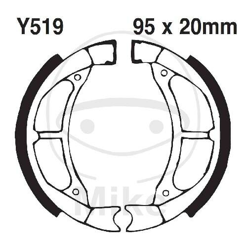 Brake shoes with spring for Yamaha CA CY EC-03 YJ 50 Vino Jog Salient 83-17