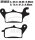 Brake pad for Yamaha MW 125 14-19