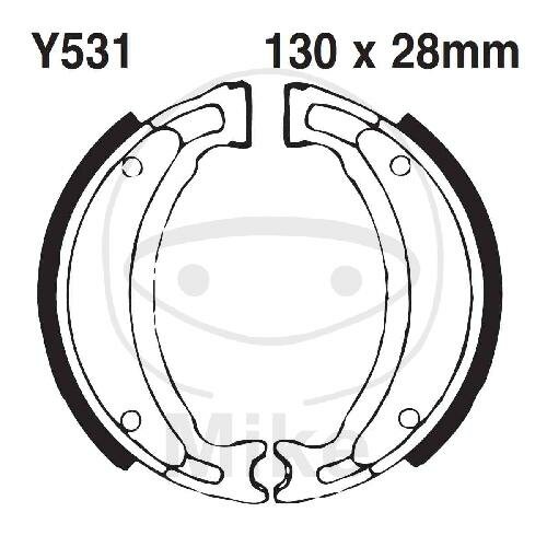 Bremsbacken mit Feder für Yamaha TW XC AJS JS 115 125 200 Trailway 87-16