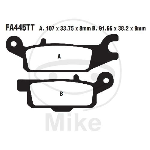 Plaquette de frein gauche pour Yamaha YFM 550 2009-2015 YFM 700 2007-2020