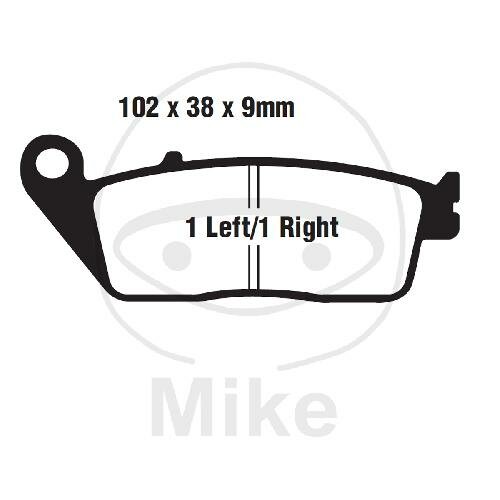 EBC Standard Semi Sintered Metal Brake Pads (V Series) FA142V