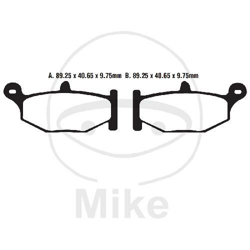 EBC Standard Semi Sintered Metal Brake Pads (V Series) FA419V