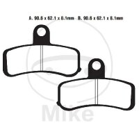 Pastiglie freno standard in metallo semi-sinterizzato EBC...