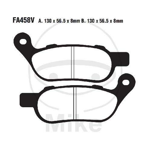 EBC Standard Semi Sintered Metal Brake Pads (V Series) FA458V