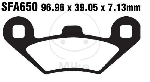 EBC Scooter brake pad set organic SFA650