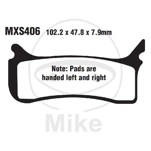 Brake pad Sinter MX-S EBC for Husaberg FS 650 KTM SMR 525