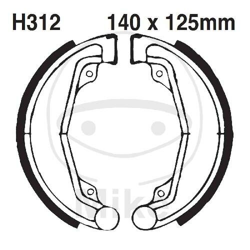Mâchoires de frein avec ressort pour Honda CL CM XL 125 200 250 Scrambler 76-84