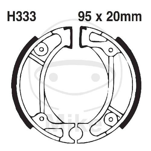 Bremsbacken mit Feder für Honda CR CRF NPS XR TLR 50 125 250 85-17