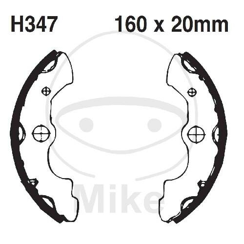 Brake shoes with spring for Honda TRX 350 450 FM Fourtrax 98-06