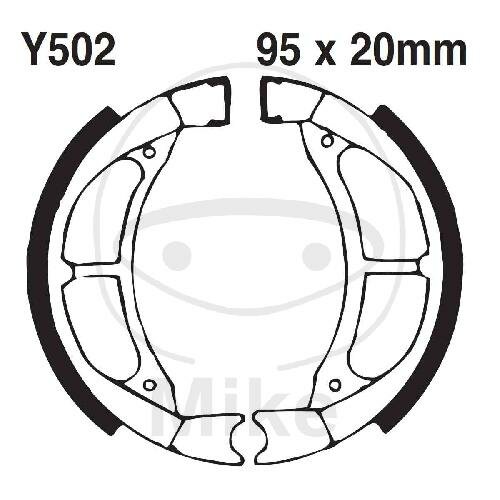 Brake shoes with spring for Suzuki RM Yamaha PW TT-R YZ 80 90 110 78-20