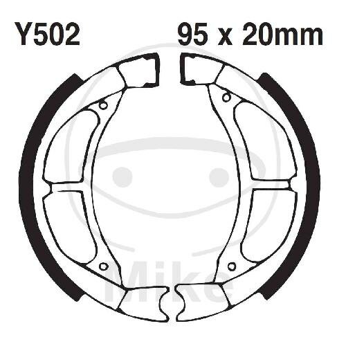 Bremsbacken mit Feder für Suzuki RM Yamaha PW TT-R YZ 80 90 110 78-20