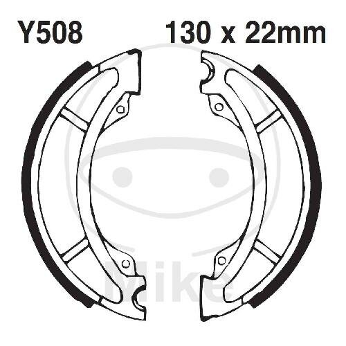 Brake shoes with spring for Yamaha TT YZ 125 250 490 600 2T K 80-84