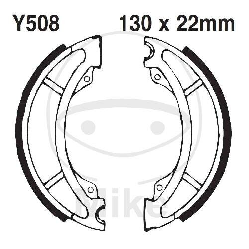 Bremsbacken mit Feder für Yamaha TT YZ 125 250 490 600 2T K 80-84