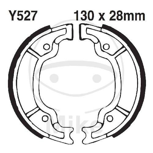 Brake shoes with spring for Yamaha SR TT XC 125 250 350 600 Virago 85-14