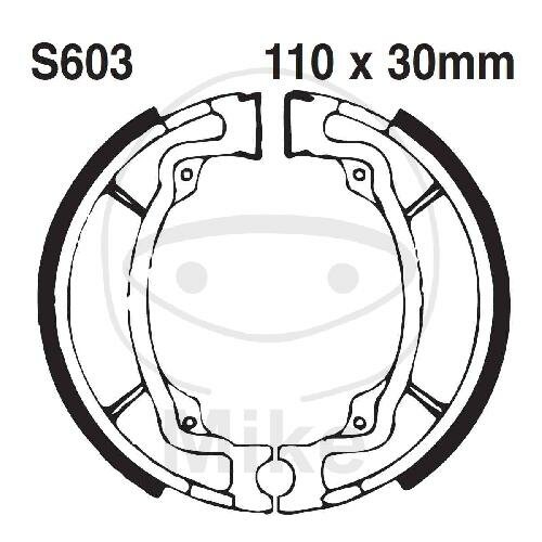 Ganasce freno con molla per Kawasaki KE KLX Suzuki DR-Z RM TS 125 76-20