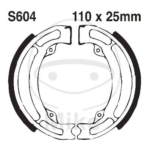 Brake shoes with spring for Kawasaki KFX Suzuki DR-Z RM TS 50 80 125 80-20