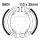 Brake shoes with spring for Kawasaki KFX Suzuki DR-Z RM TS 50 80 125 80-20