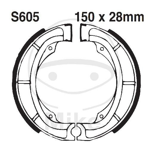 Brake shoes with spring for Kawasaki KL KX Suzuki DR RM SP 250 400 ER 71-04