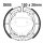 Brake shoes with spring for Kawasaki KL KX Suzuki DR RM SP 250 400 ER 71-04