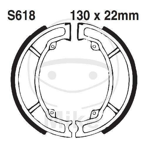 Brake shoes with spring for Kawasaki KFX Suzuki LT PE RM 80 250 400 KSF 80-15